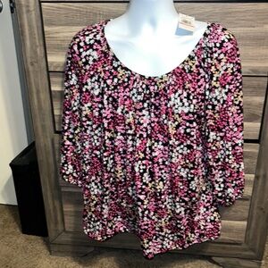 Brand New Women Michael Kors Flowered 2x Shirt